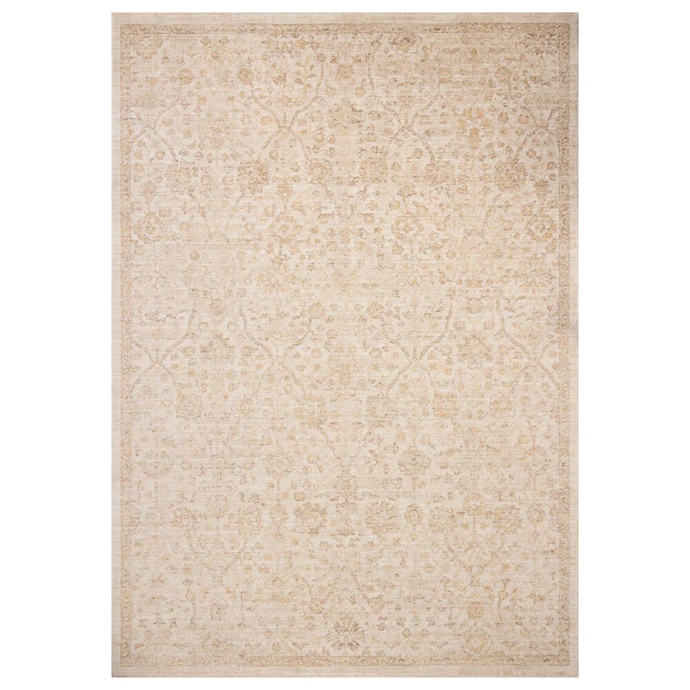 Chris Loves Julia x Loloi Palma Ivory and Sand 6"3" x 9"6" Area Rug, , large