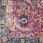 Surya Harput HAP-1013 6"7" x 9" Oval Garnet, Blue and Teal Area Rug, , large