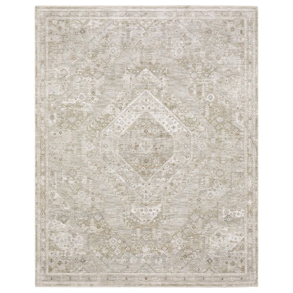 Oriental Weavers Avalon Beige and Ivory 3"2" x 5" Area Rug, , large
