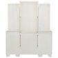 Pulaski Furniture Corp Camila Vanity and Mirror in White and Silver, , large