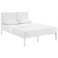 Modway Della Vinyl Platform King Bed in White, , large
