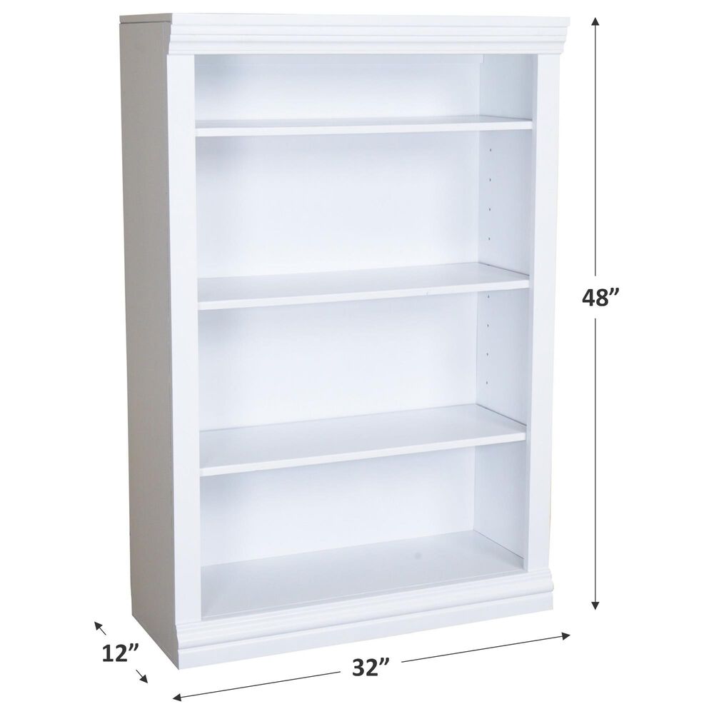 Cal-Baja Furniture DZ 48&quot; Bookcase in White, , large
