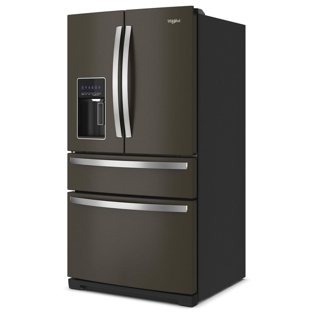 Whirlpool 26 Cu. Ft. 4-Door French Door Refrigerator with Prep and Store Bins in Black Stainless, , large