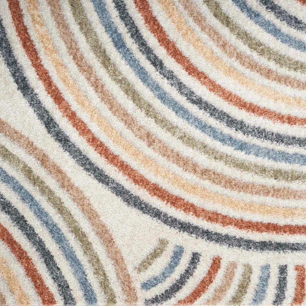 Nourison Astra Machine Washable 9&#39; x 12&#39; Ivory and Multicolor Area Rug, , large