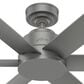 Hunter Kennicott 44" Outdoor Ceiling Fan in Matte Silver, , large