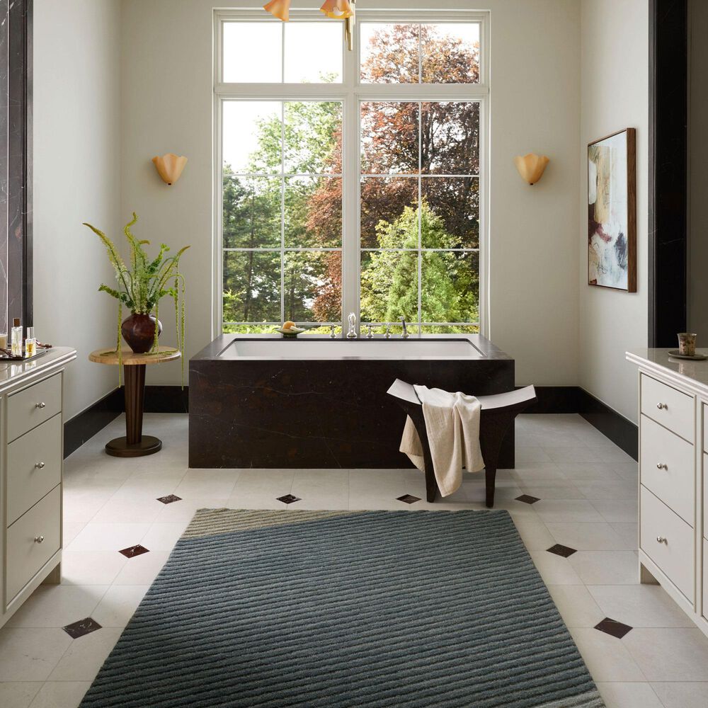 Loloi Madi Denim and Multicolor 3'6" x 5'6" Area Rug, , large