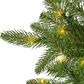 The Gerson Company 7.5" Pre-Lit Artificial Natural Cut Narrow Saginaw Spruce with Multicolored Lights in Green, , large