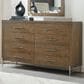 Hooker Furniture Chapman 8-Drawer Dresser in Warm Brown and Pewter, , large