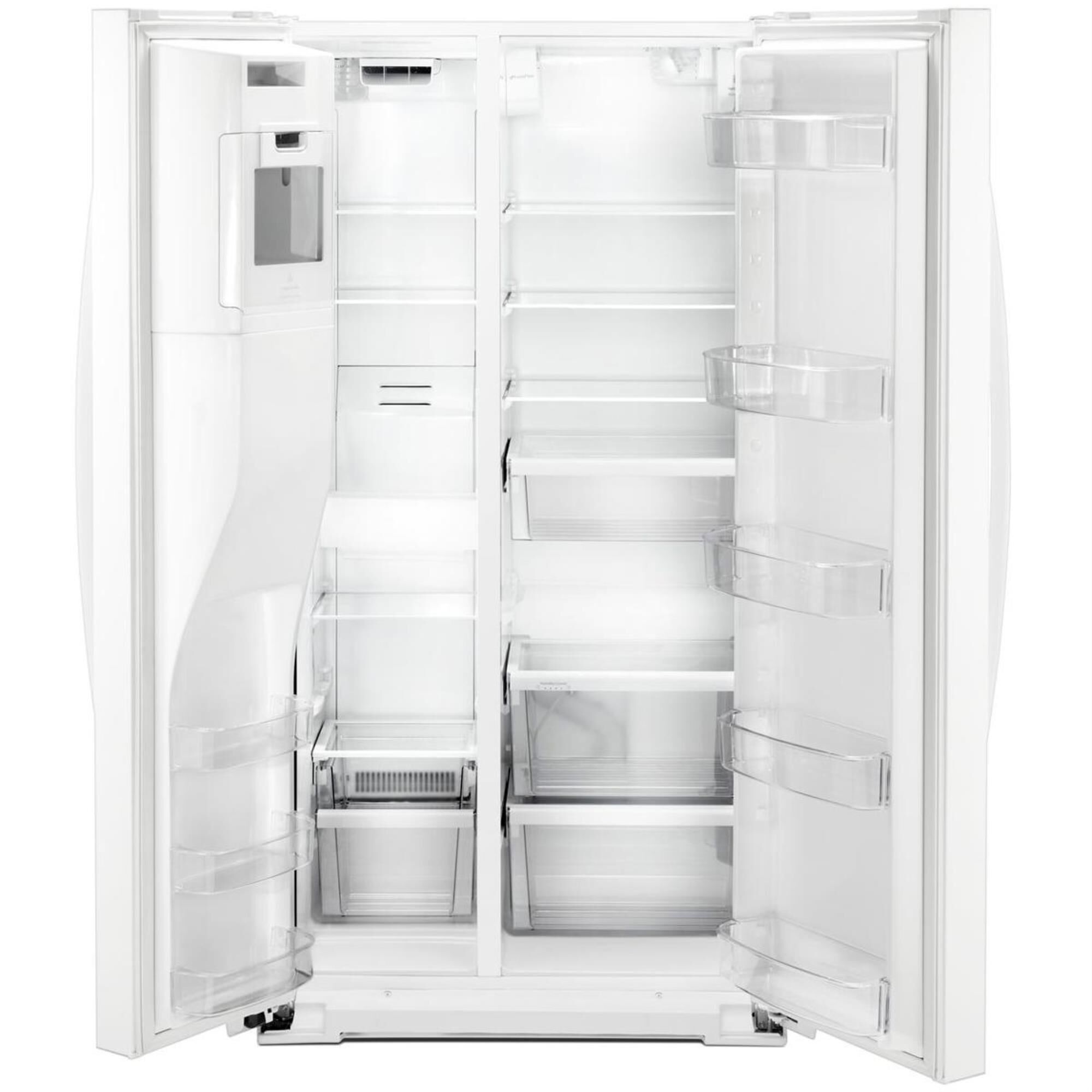whirlpool 21 cubic foot refrigerator side by side