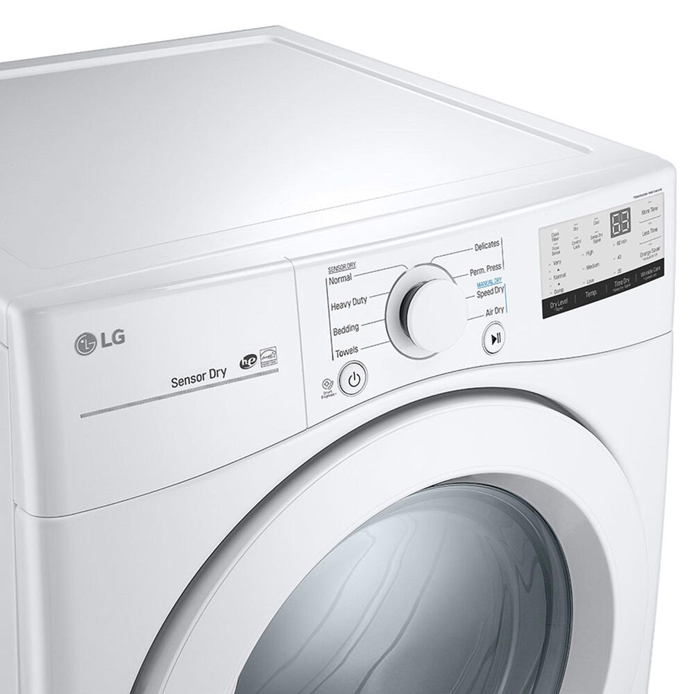LG 7.4 Cu. Ft. Ultra Large Capacity Electric Dryer in White, , large