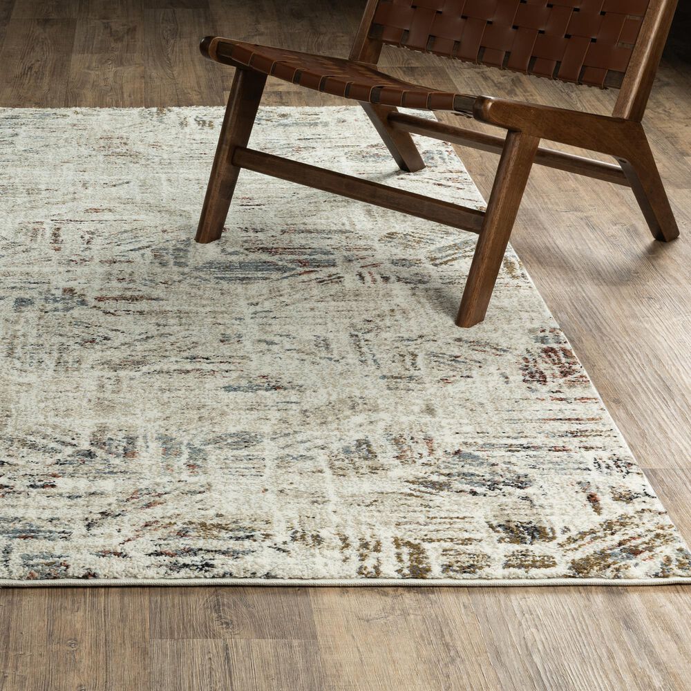ROW by Oriental Weavers Gemma Beige, Blue and Rust 5'3" x 7' Area Rug, , large