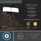 Vaxcel Zeta 2-Light Outdoor Motion Sensor Security Flood Light in Bronze, , large