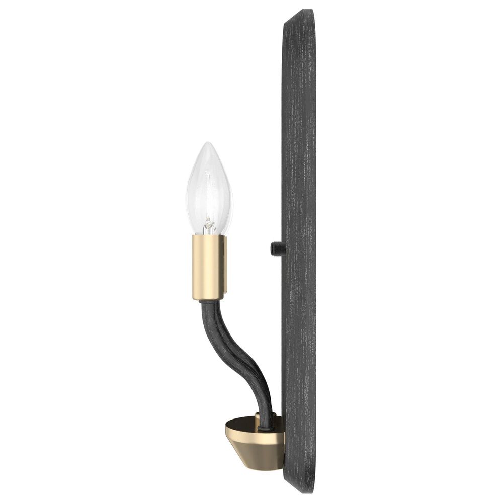 Hunter Merlin 2-Light Wall Sconce in Rustic Iron and Alturas Gold, , large