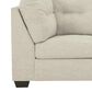 Ashley Falkirk 2-Piece Right Facing Sectional with Chaise in Parchment, , large