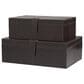 Maple and Jade 17.5" 2-Piece Handmade Storage Decorative Box Set in Dark Brown, , large