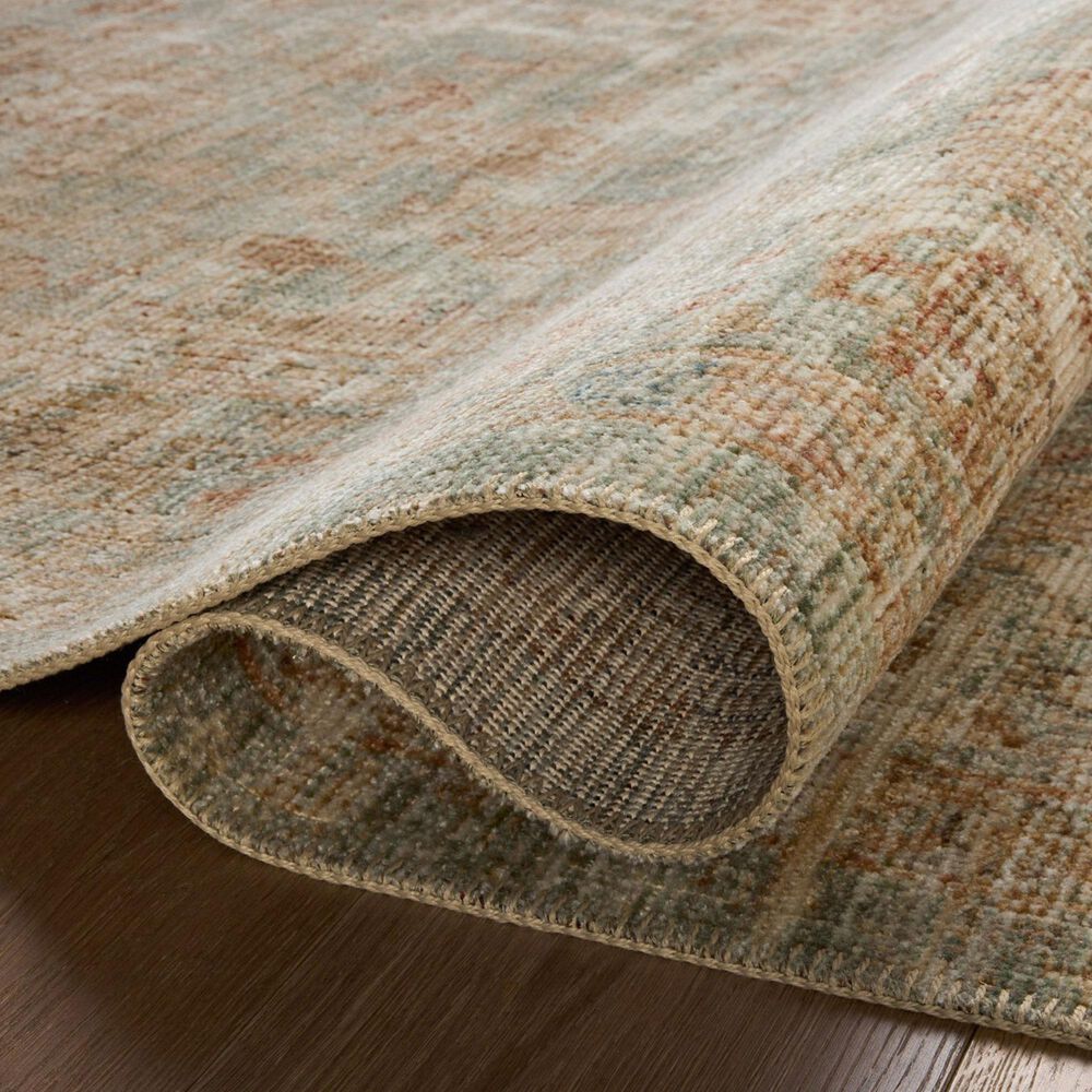 Loloi Heritage 12&#39; x 12&#39; Square Aqua and Terracotta Area Rug, , large
