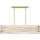 Quoizel Spiral 5-Light Chandelier in Light Gold, , large