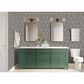 Tempaper Block Print 198" x 20.5" Peel and Stick Wallpaper in Black Jade, , large