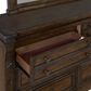 Sasha Lee Grand Teton 5 Piece Queen Bedroom Set in Warm Brown Oak, , large