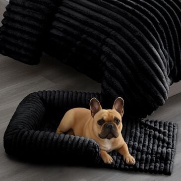 Hallmart Collectibles Chaise Sofa Small Black Pet Bed, , large