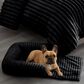 Hallmart Collectibles Chaise Sofa Small Black Pet Bed, , large