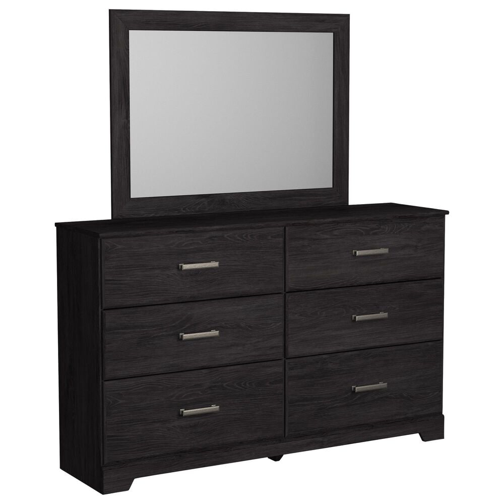 Ashley Belachime 4 Piece Full Panel Bedroom Set in Dark Charcoal, , large