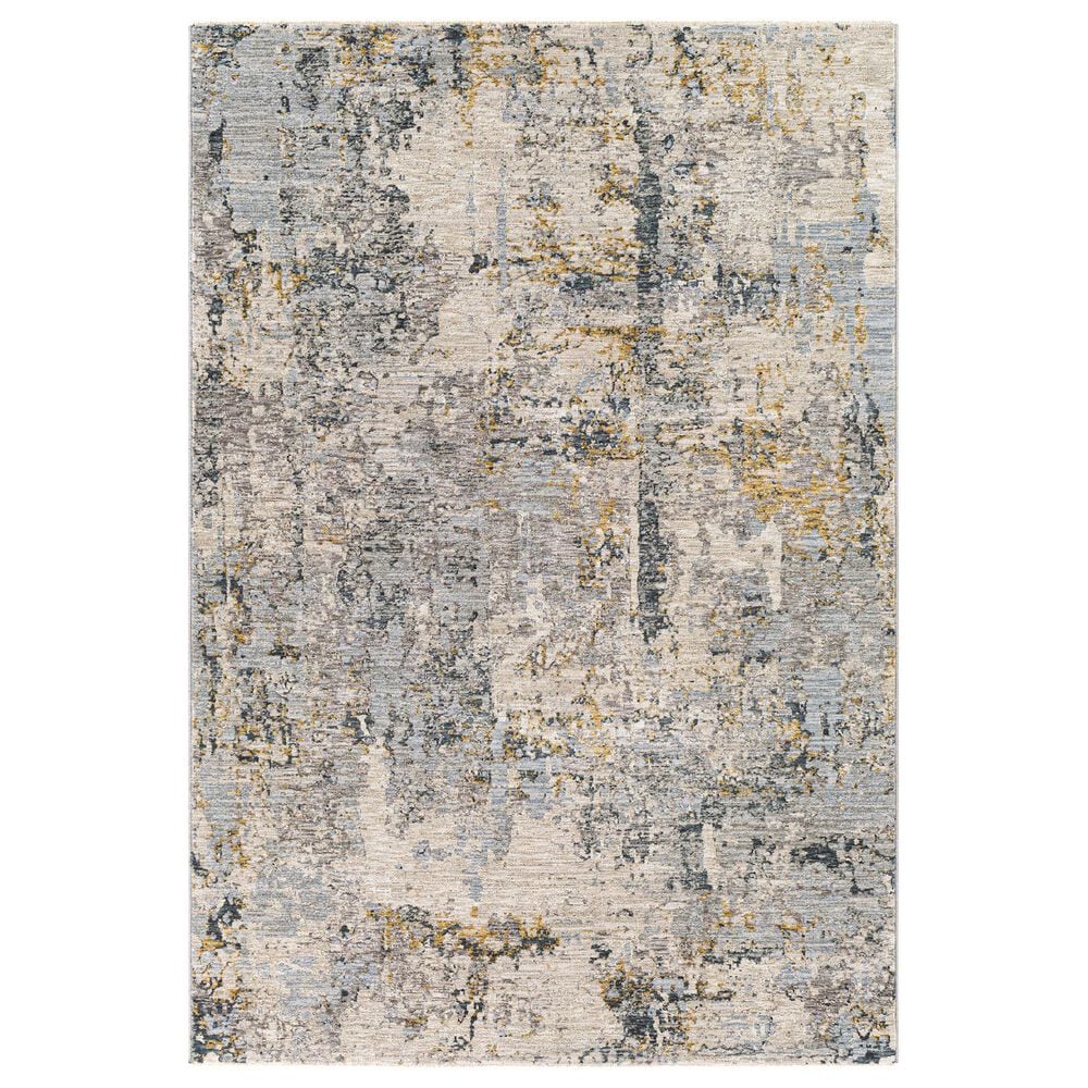 Surya Laila 2"7" x 4" Light Gray, Navy, Camel, Wheat and Charcoal Area Rug, , large