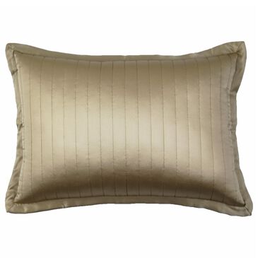 Ann Gish Charmeuse Channel 36" x 30" Quilted Throw Pillow in Sand, , large