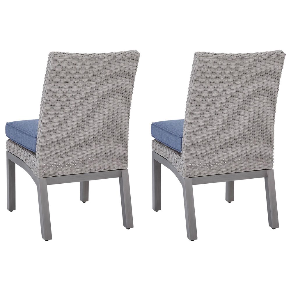 Ashley Half Moon Beach Patio Side Chair with Cushion in Gray (Set of 2), , large