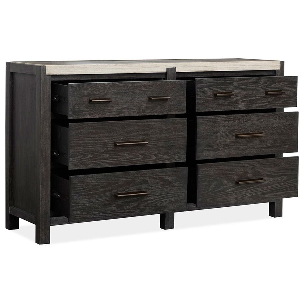 Nicolette Home Plum Creek 6 Drawer Dresser in Ravenwood Black, , large