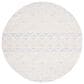 Safavieh Artistry 7" Round Ivory and Light Grey Area Rug, , large