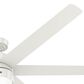 Hunter Solaria 72" Outdoor Ceiling Fan with LED Light in Fresh White, , large