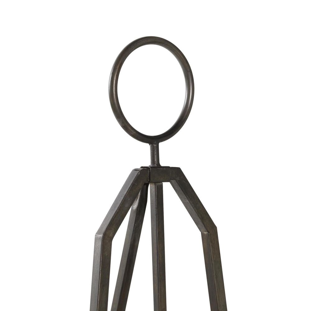 Maple and Jade Large Adjustable Display Easel with Wood Tray in Matte Black and Natural, , large