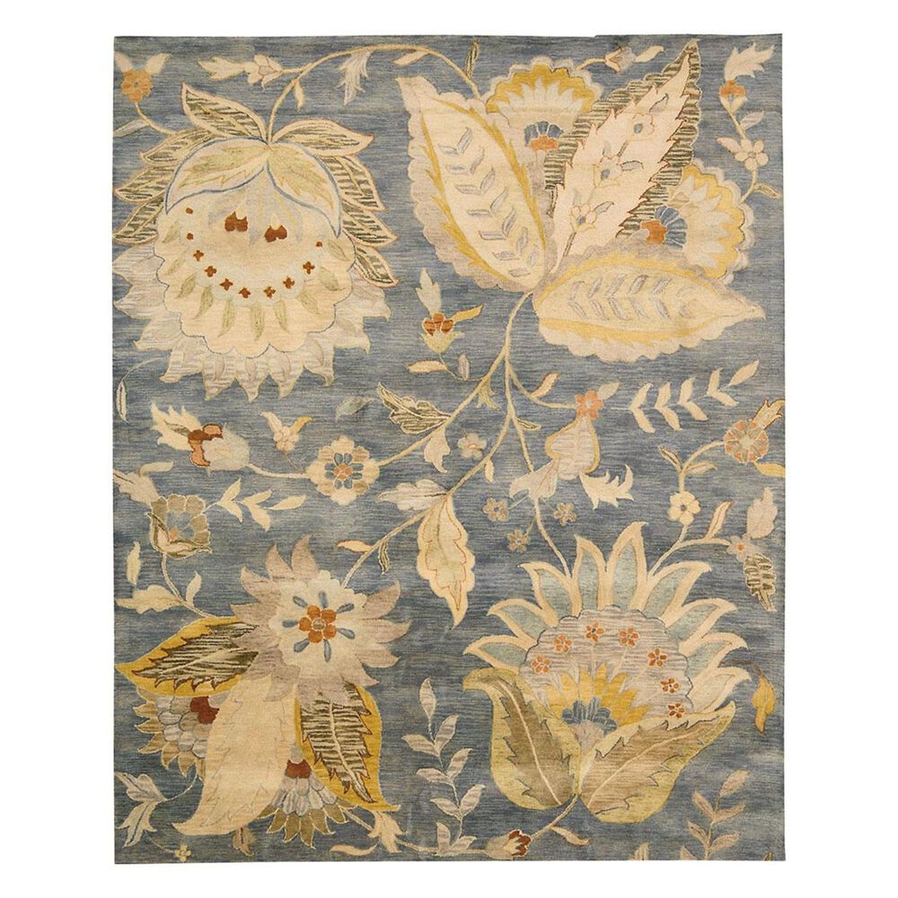 Nourison Jaipur JA52 3"8" x 5"9" Denim Area Rug, , large