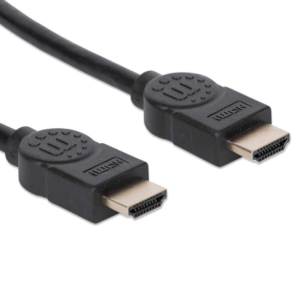 Helios 2-Piece 4 Outlet Surge Protector and 6' Premium High Speed HDMI Cable in Black, , large