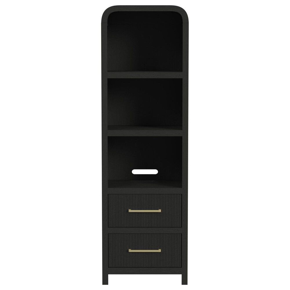 Mayberry Hill Ridgemont 82" Entertainment Center with TV Stand in Black, , large