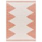 Surya Eagean EAG-2436 Rust, Ivory, Dusty Pink and Dusty Coral 2" x 2"11" Indoor/Outdoor Area Rug, , large