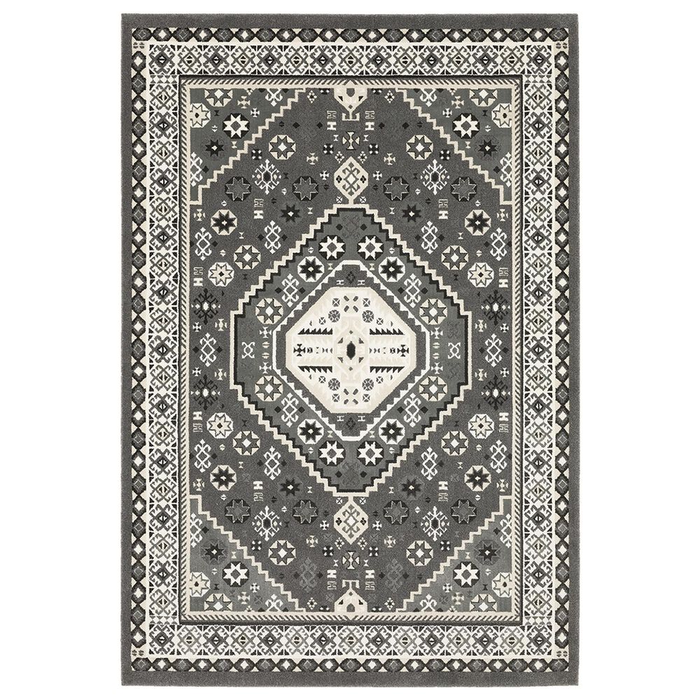 Oriental Weavers Raylan RAY02 9"10" x 12"10" Grey Area Rug, , large