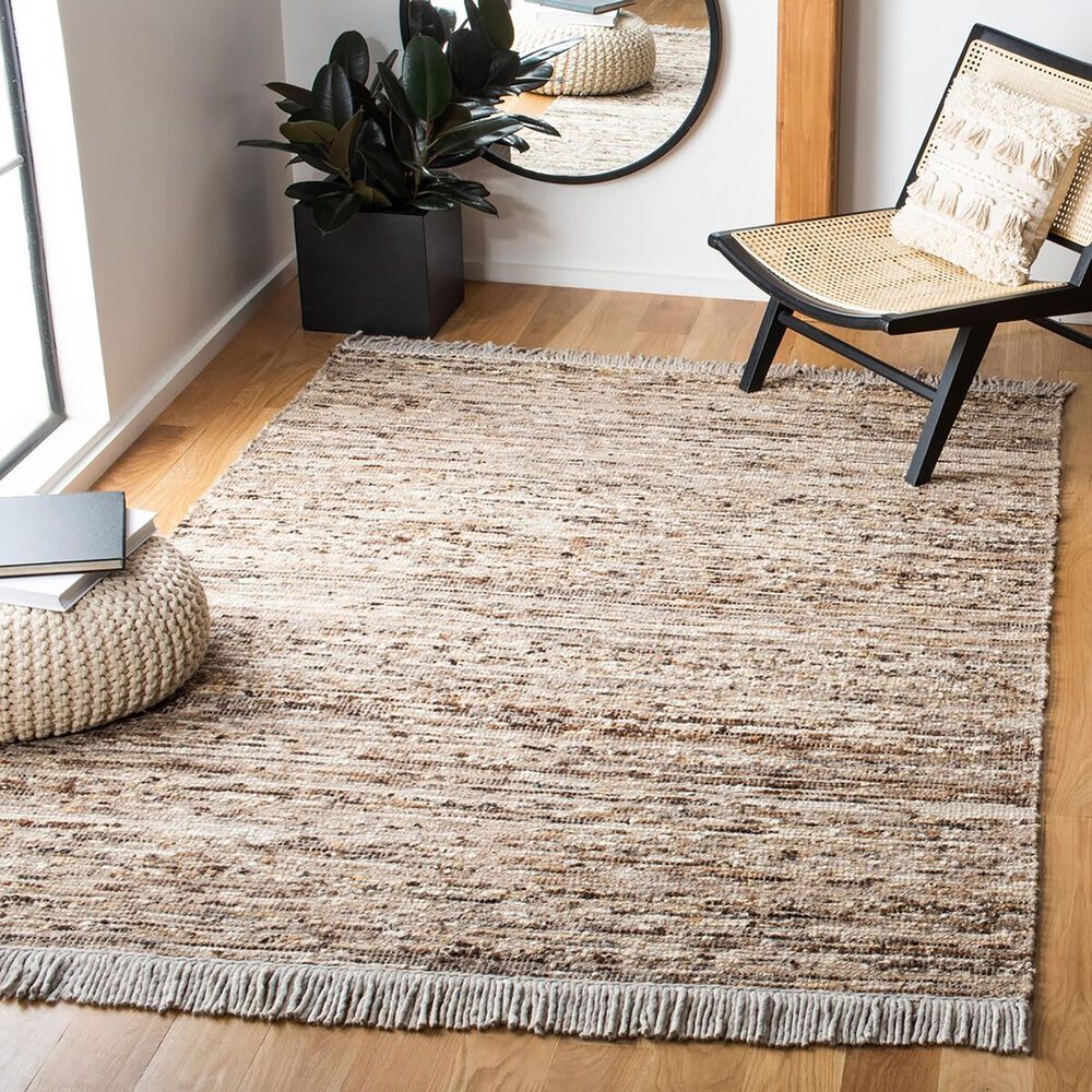 Safavieh Natura NAT327T 6&#39; x 9&#39; Brown and Ivory Area Rug, , large