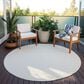 Dalyn Rug Company Marlo 4" Round Linen Indoor/Outdoor Area Rug, , large