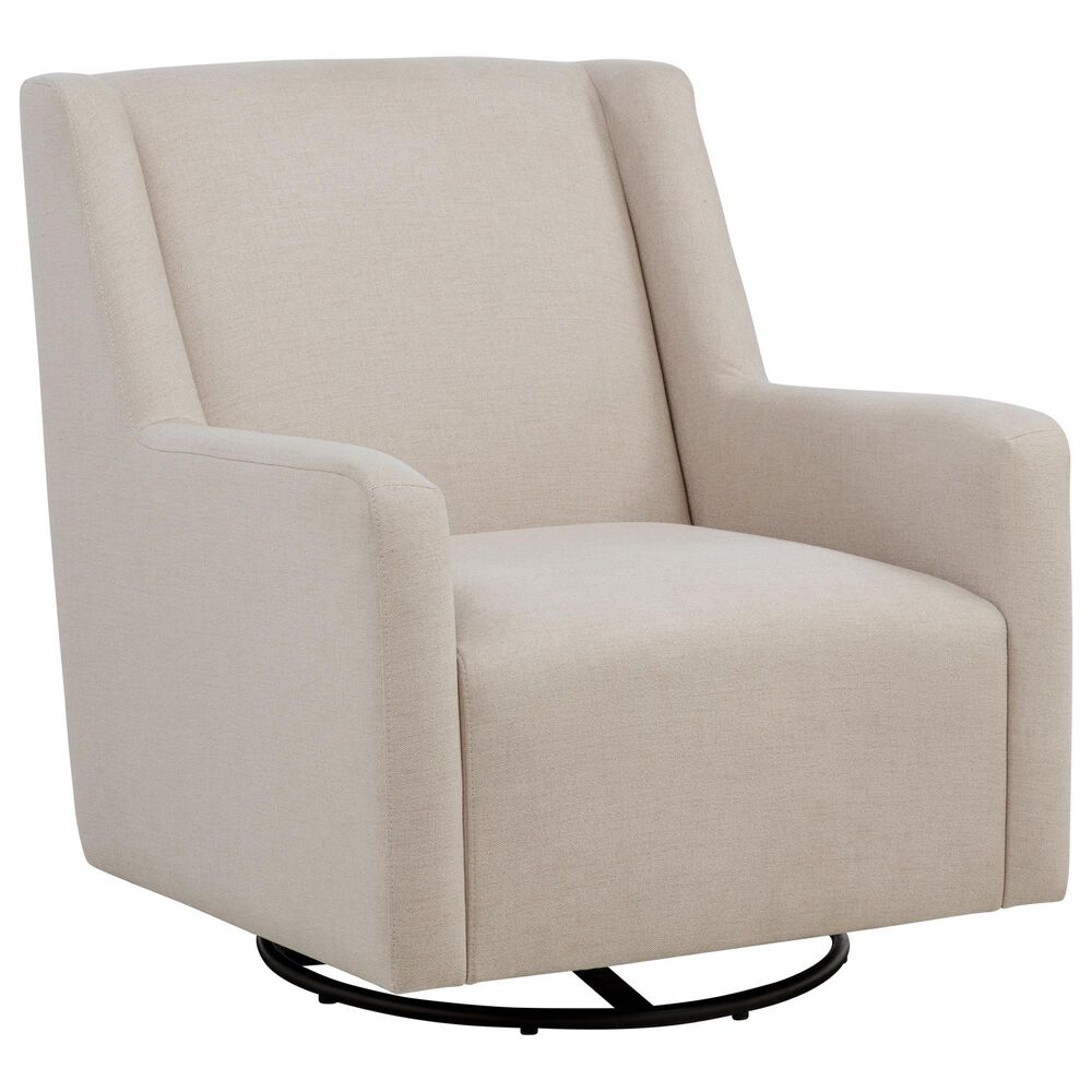 Coaster Sorrel Swivel Glider Arm Chair in Latte, , large