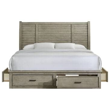 Mayberry Hill Sullivan King Storage Bed in Drift Grey finish, , large