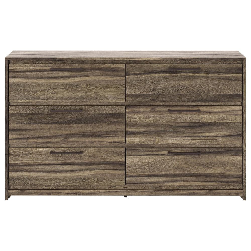 Ashley Elbrim 5-Piece Queen Bedroom Set in Brown with LED and USB Ports, , large