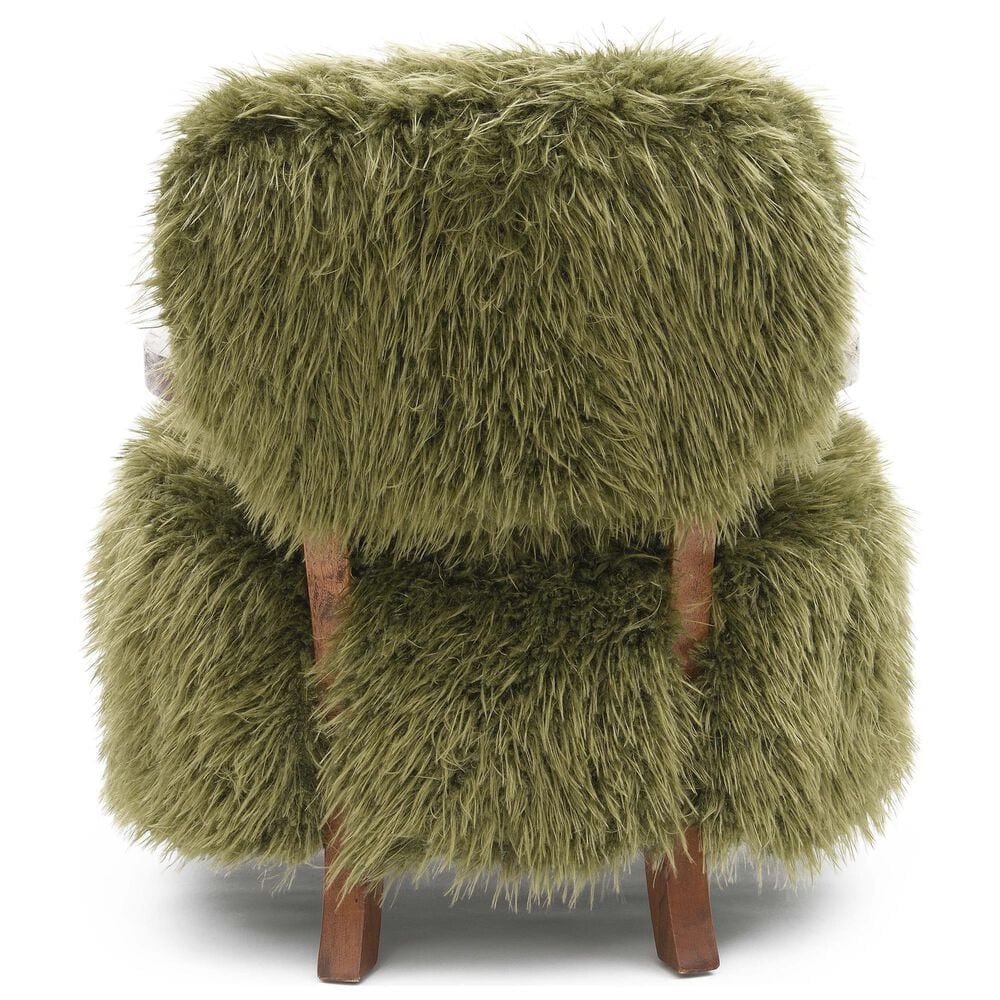 Furniture of America Lumir Long-Haired Accent Chair in Green, , large
