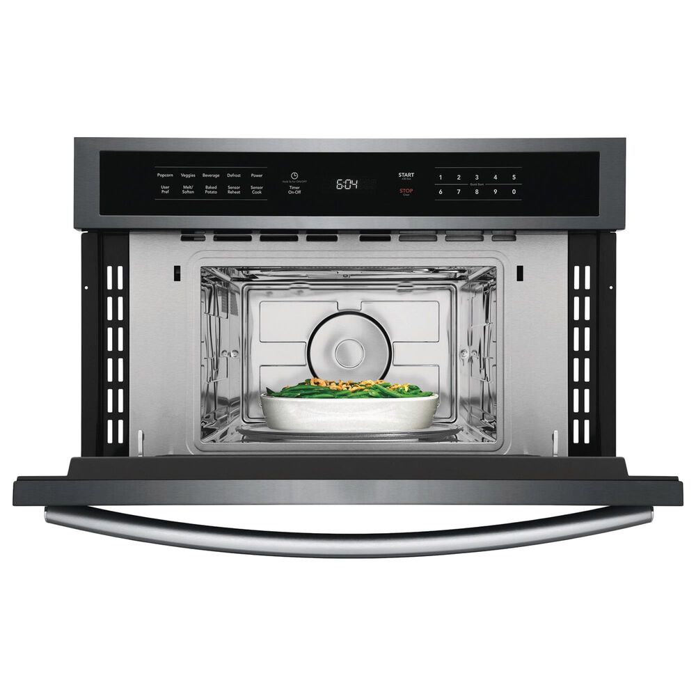 Frigidaire Gallery 1.6 Cu. Ft Built-In Microwave Oven with Drop Down Door in Black Stainless Steel, , large