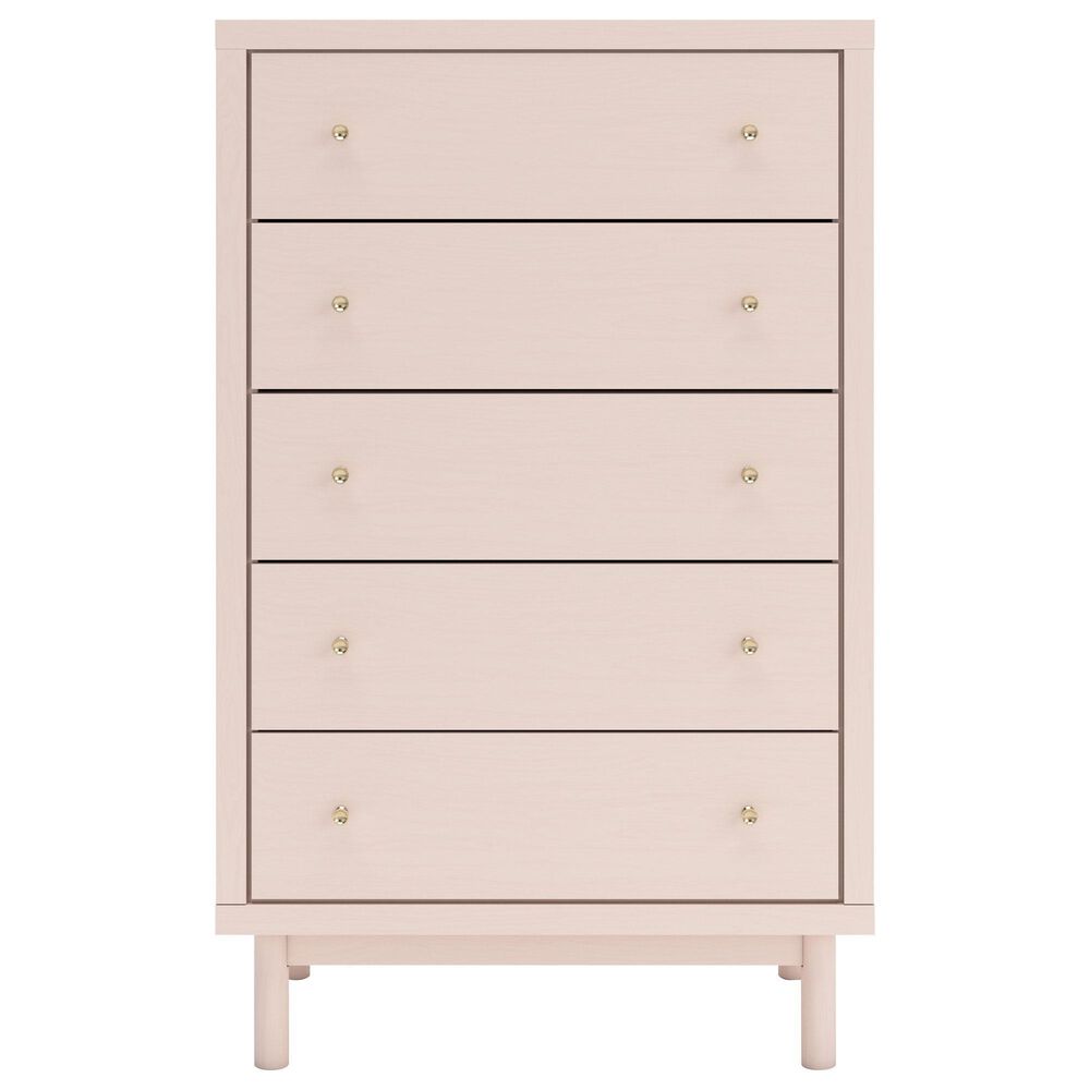 Ashley Wistenpine 5-Drawer Chest in Blush, , large