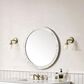 James Martin Vanities Callie 30" Round Mirror in White Mother of Pearl, , large
