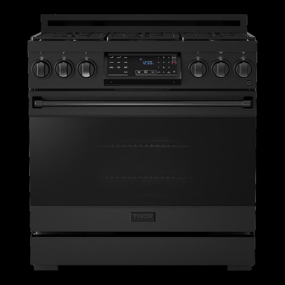 Thor Kitchen Gordon Ramsay 6 Cu. Ft. Professional Natural Gas Range in Black, , large