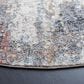Safavieh Jasmine JSM334A 5"3" Round Ivory and Blue Area Rug, , large