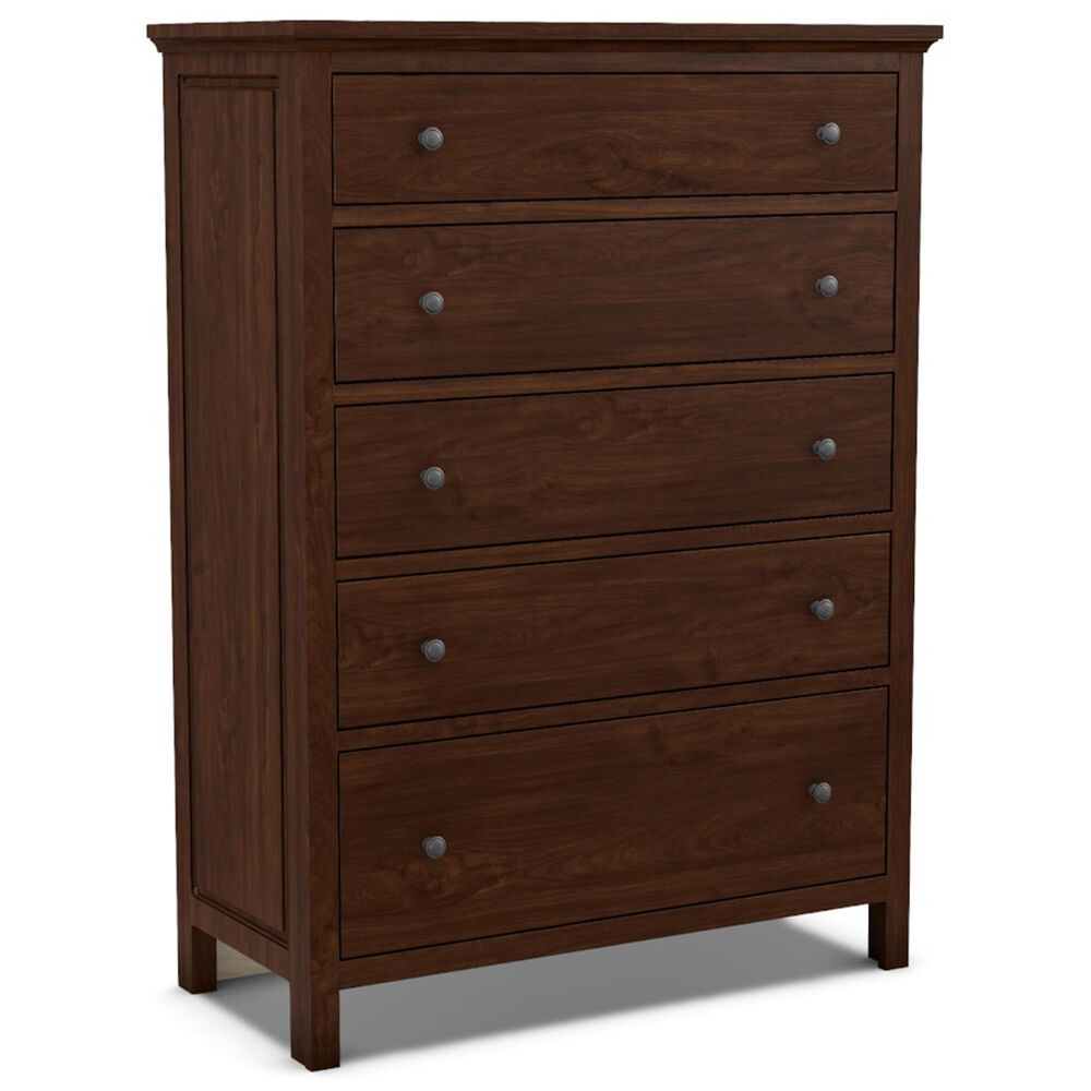 Archbold Furniture Heritage 5 Drawer Wide Chest in Brown Mahogany, , large
